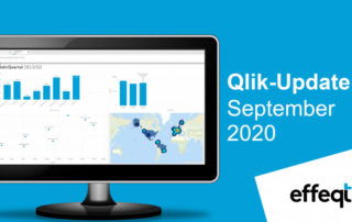 Ein Bildschirm der das Qlik-Update September 2020 zeigt